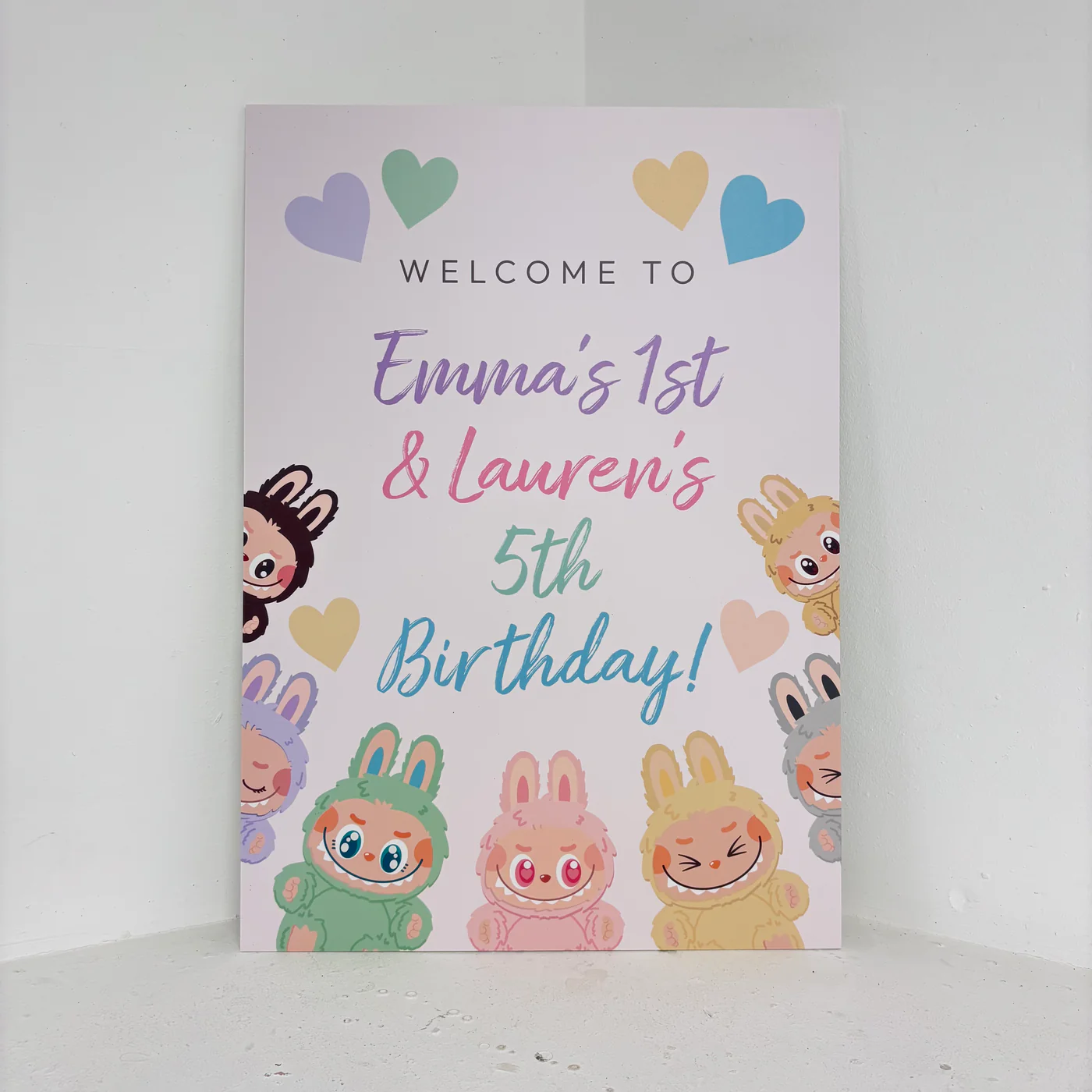 Little Monsters Easel Sign