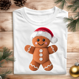 DTF Fluffy Gingerbread Man