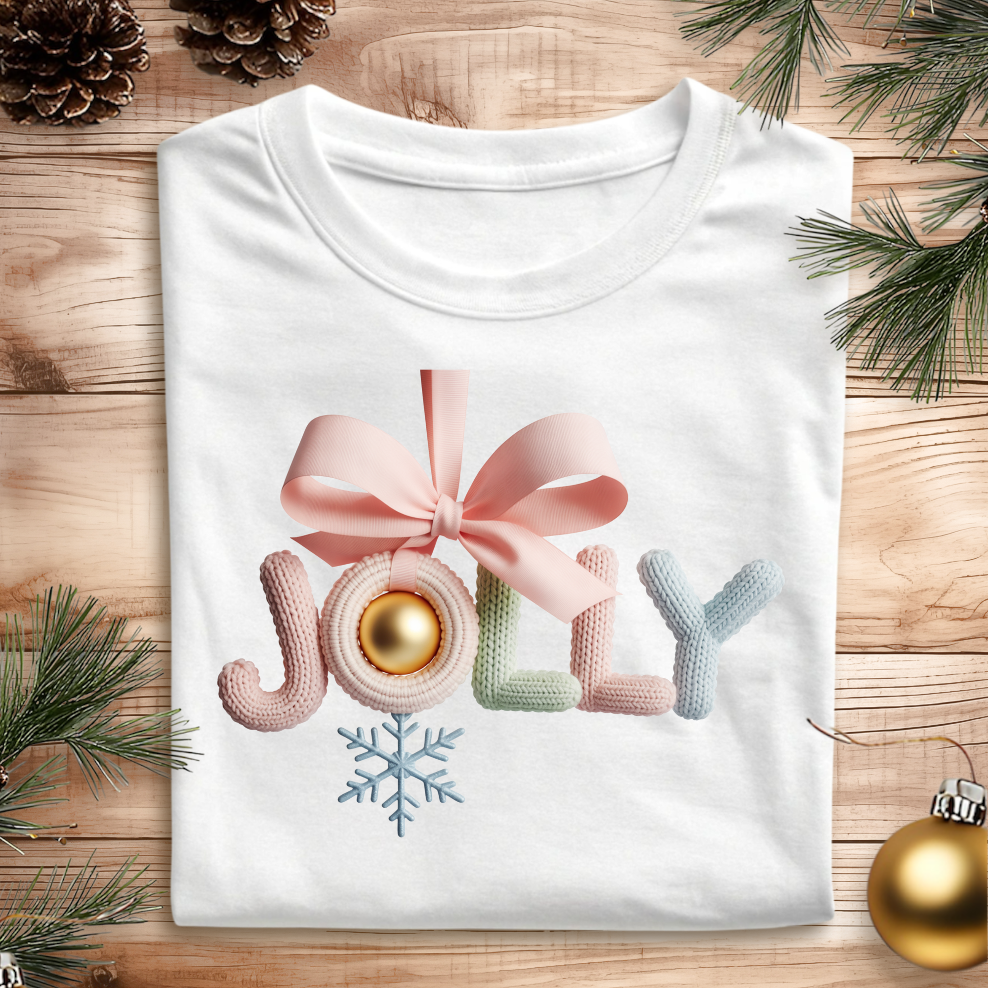 DTF Embroidery Pattern Pastel Jolly