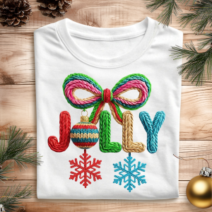 DTF Embroidery Pattern Jolly (Colourful)