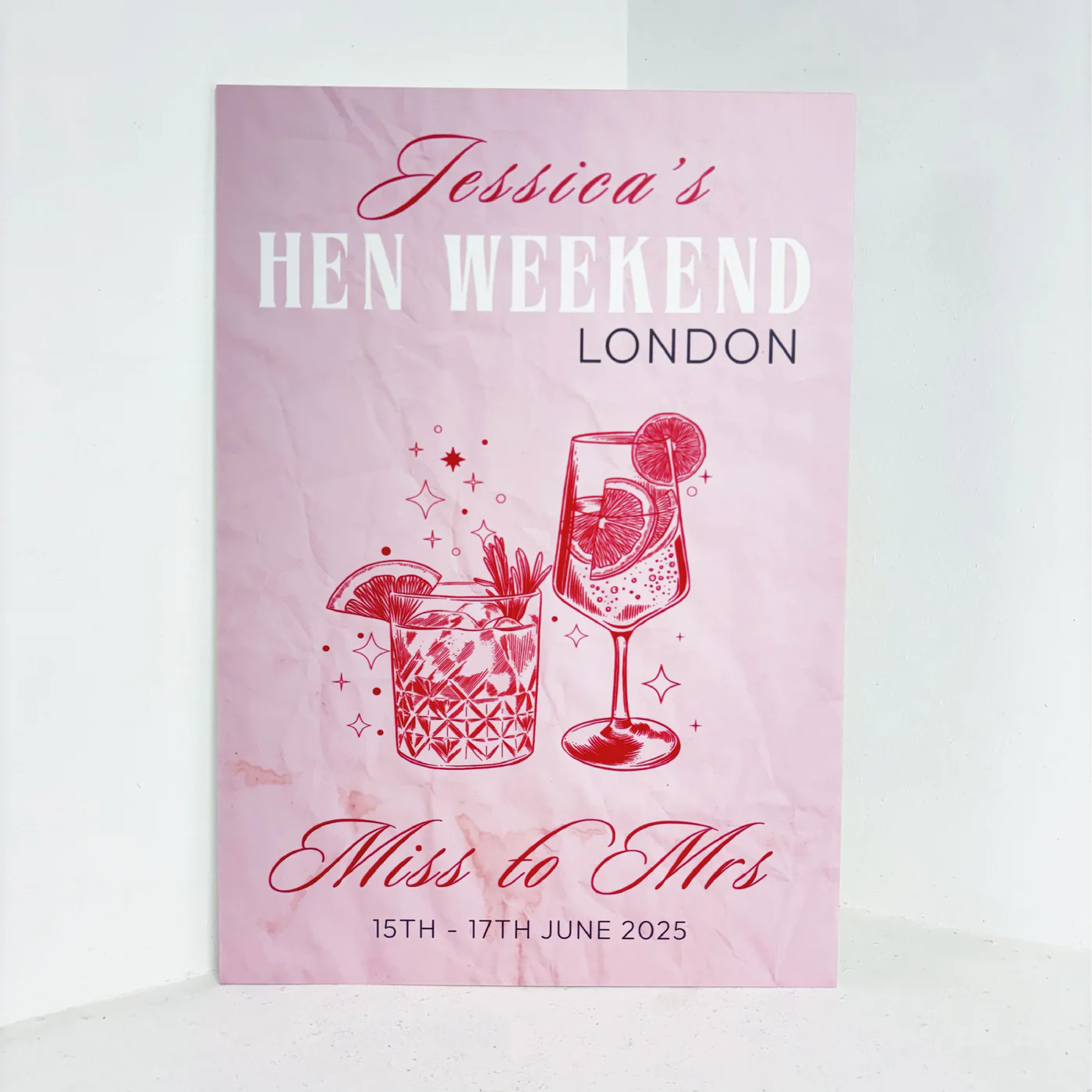 She’s Tying the Knot Easel Sign - Image 2