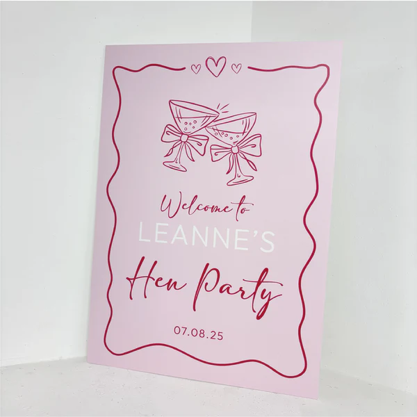 Hen Party Easel Sign