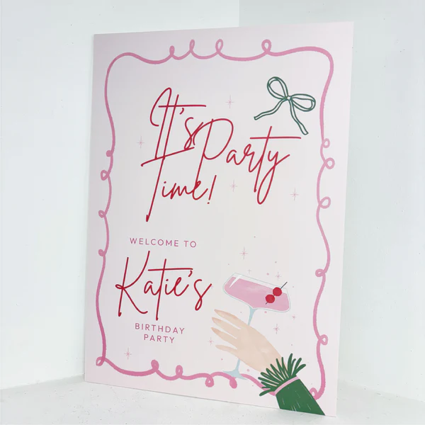 It’s Party Time Easel Sign