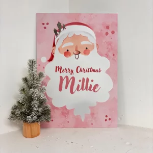 Santa Easel Girl