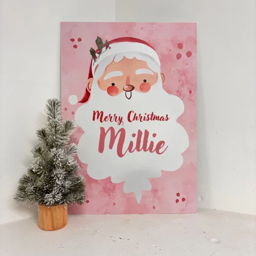 Santa Easel Girl