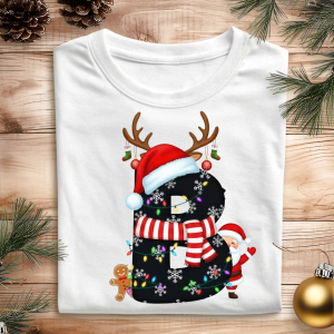 DTF Christmas Letters - Black Decorative