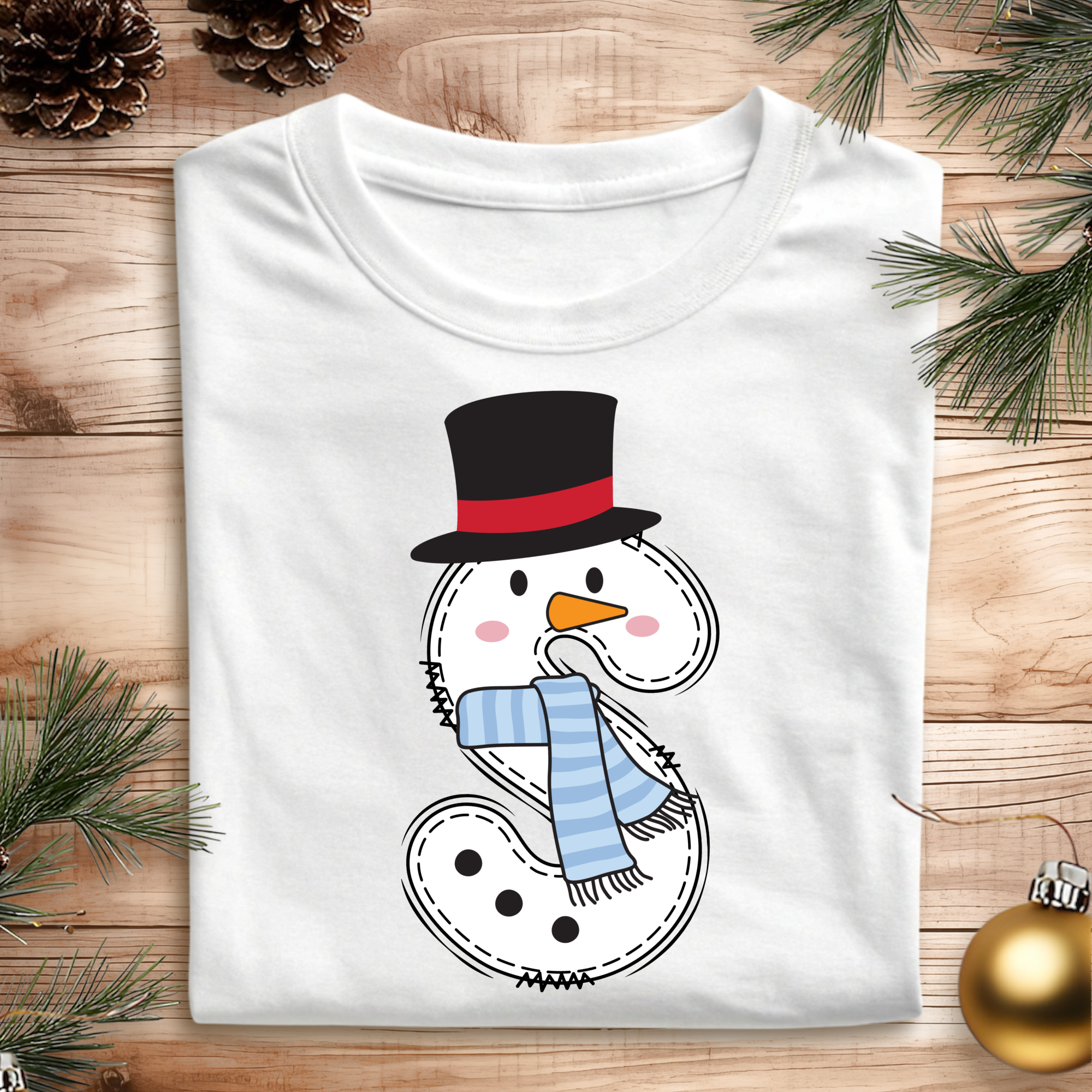DTF Christmas Letters - Snowman