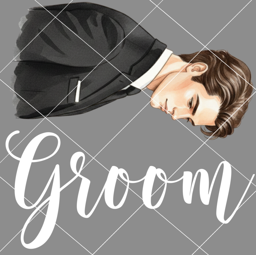 Wedding Decal - Bride & Groom - Image 2