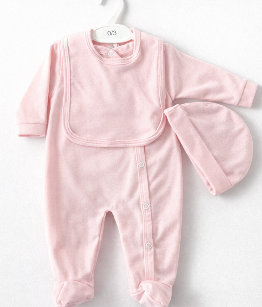 3 Piece Baby set - Pink