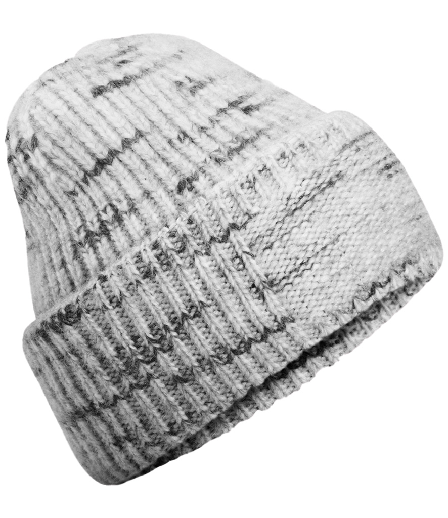 Chunky knit reverse patch beanie - Image 2