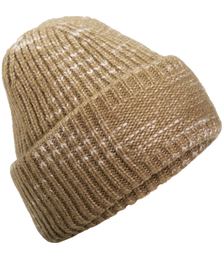 Chunky knit reverse patch beanie - Image 3