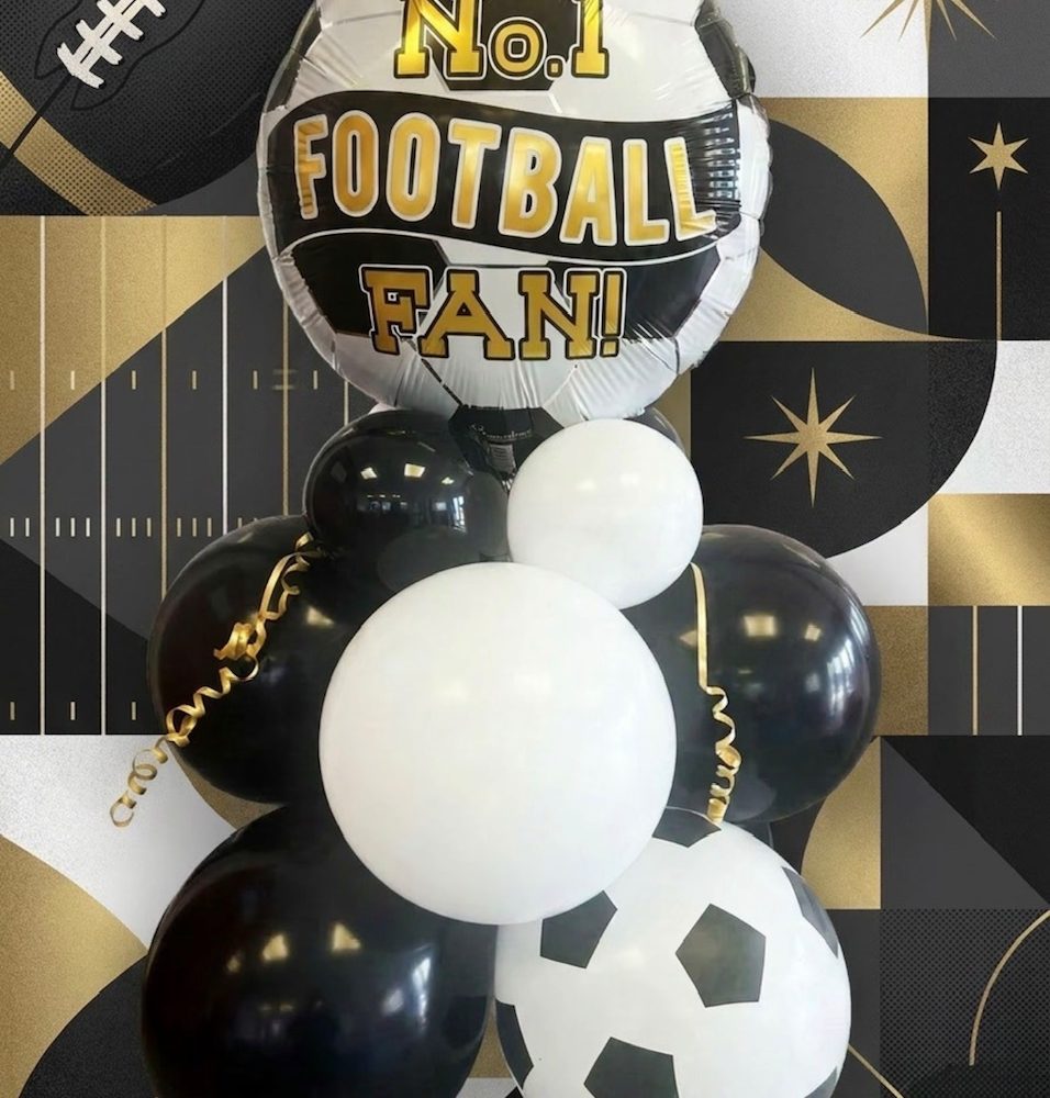 Fathers Day Balloon Display - No1 Football Fan