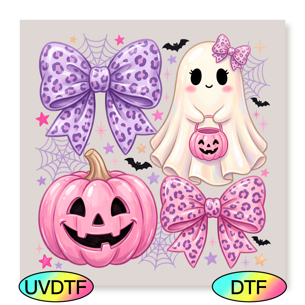 Pastel Ghost & Bow Couquette - Decal