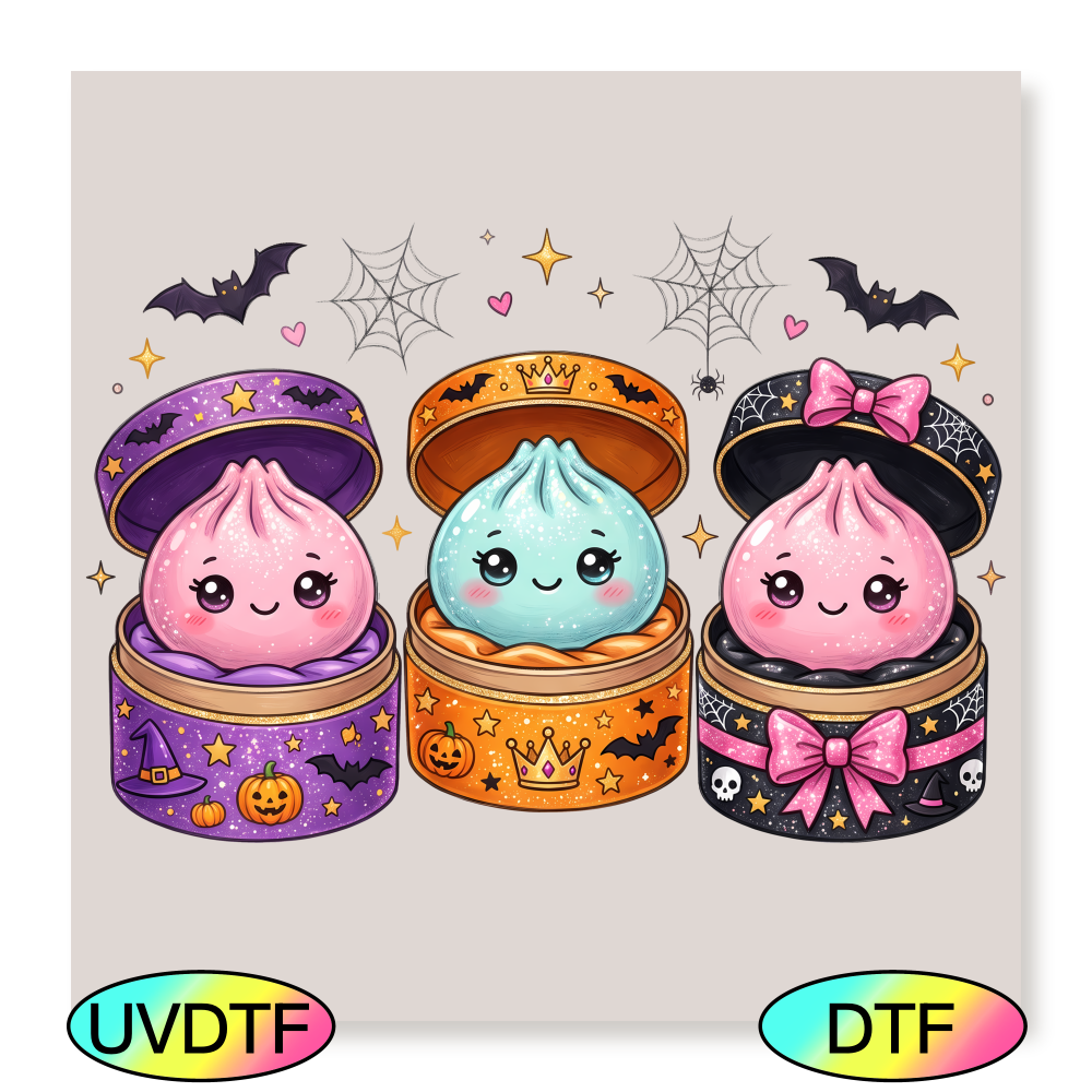 Cute Halloween Dumplings - Decal