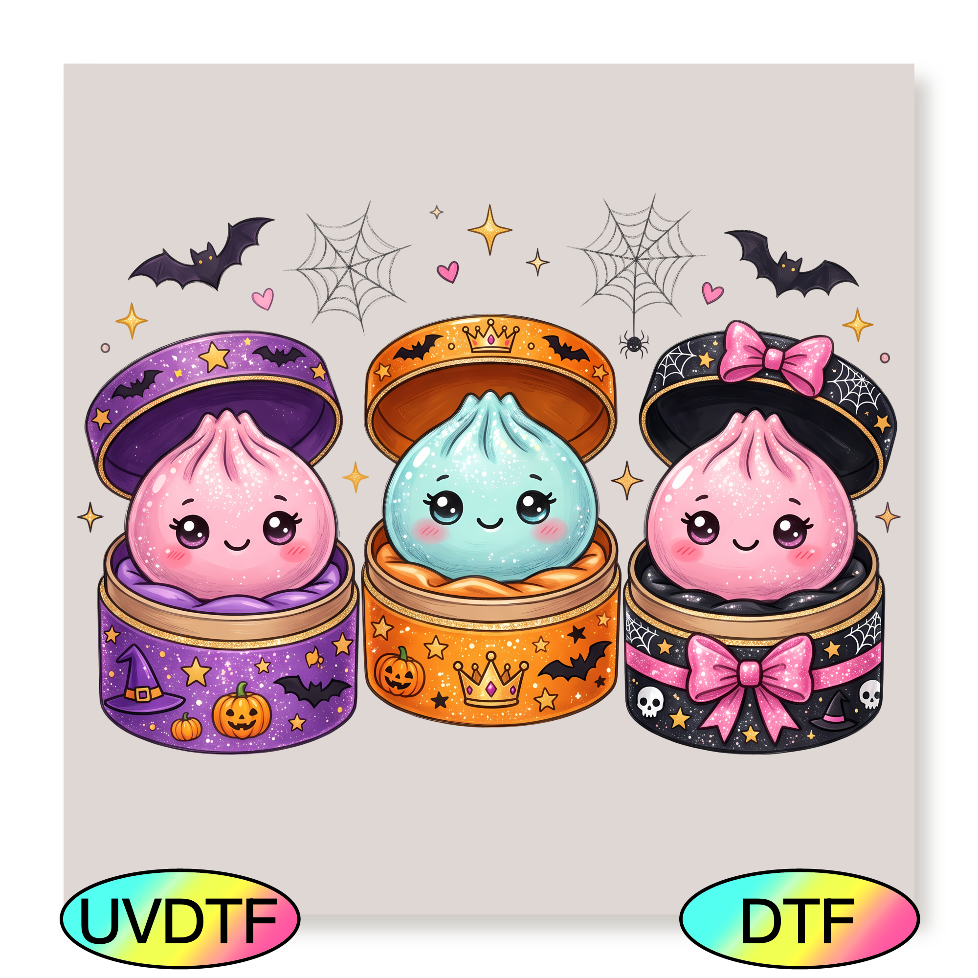 Cute Halloween Dumplings - Decal