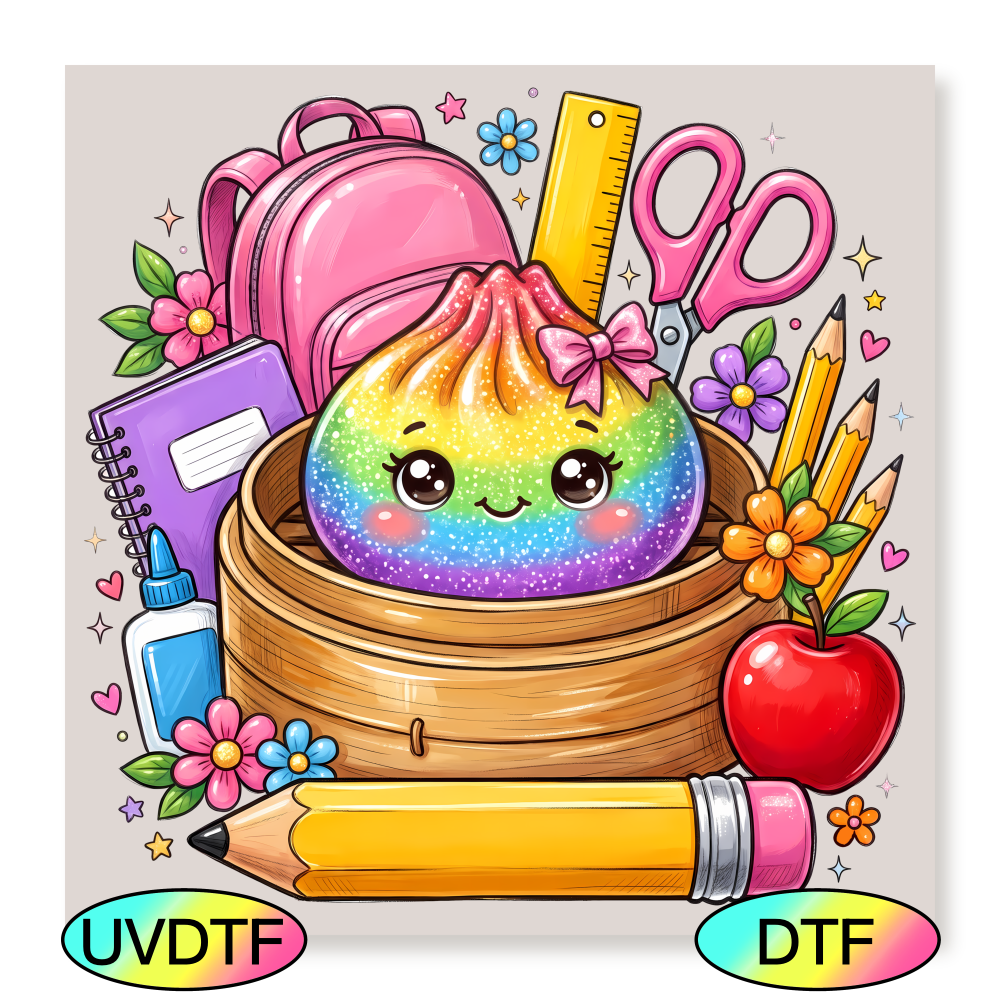 School Rainbow Dumplin - Decal