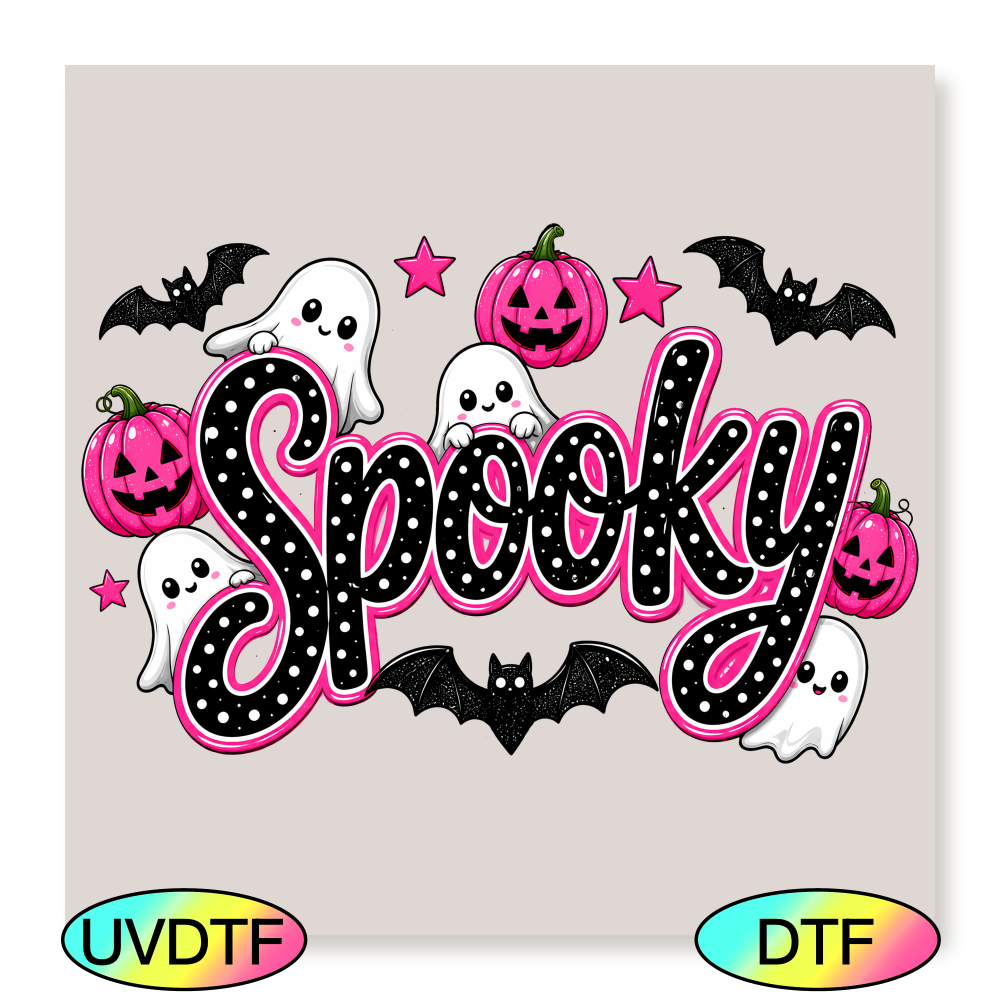 Pink Spooky (Ghosts) - Decal