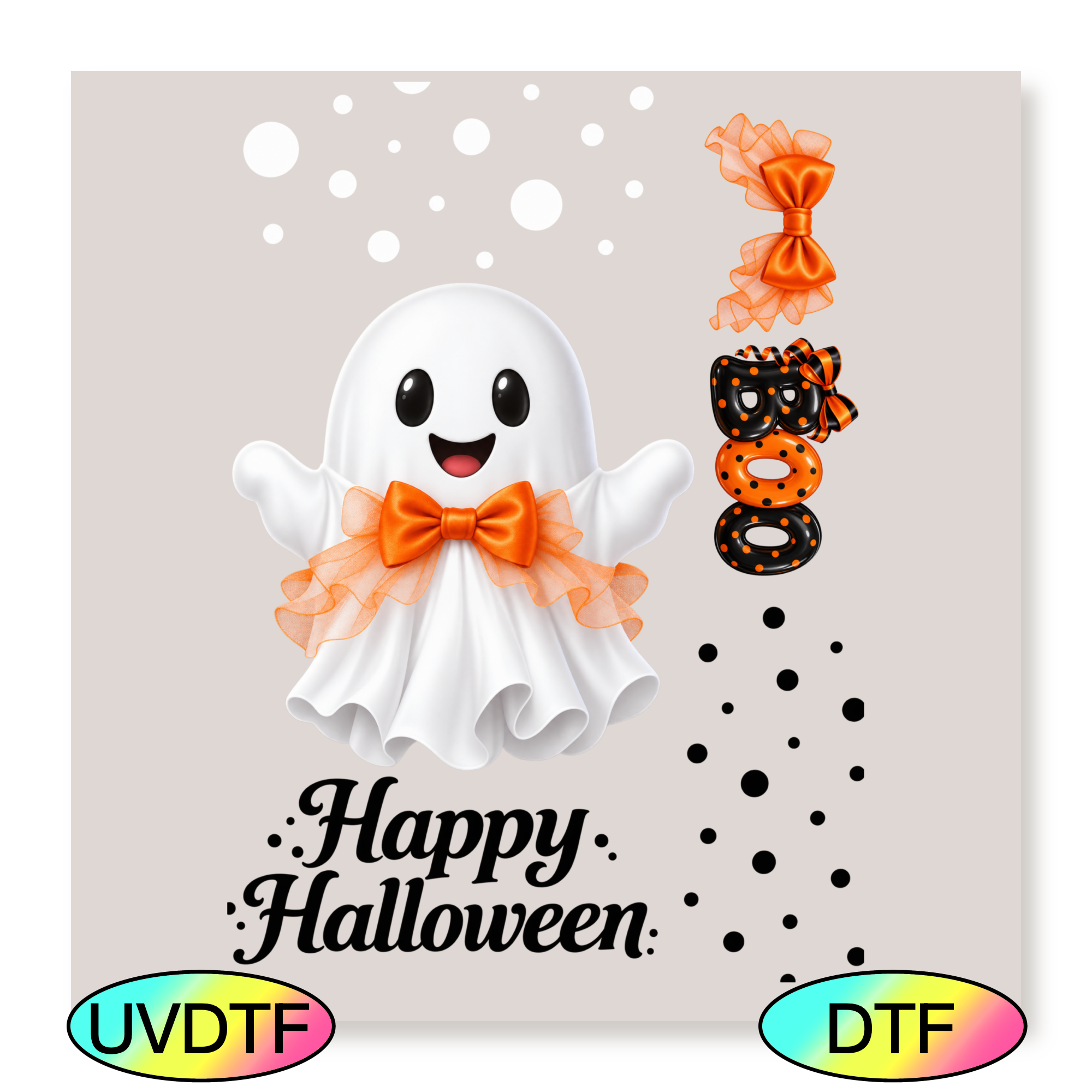 Happy Halloween Boo Gangsheet - A5
