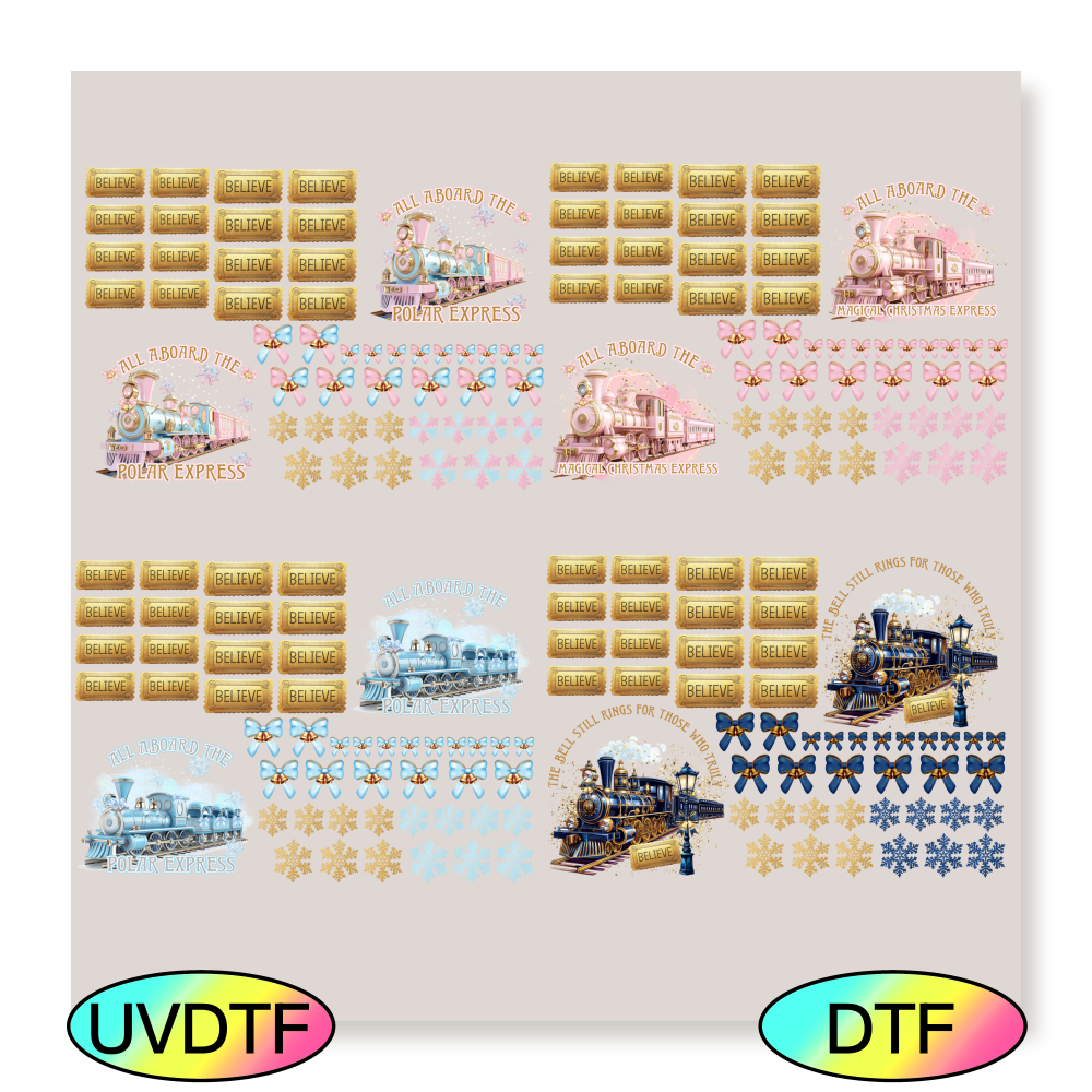 Express Train Gangsheet A4