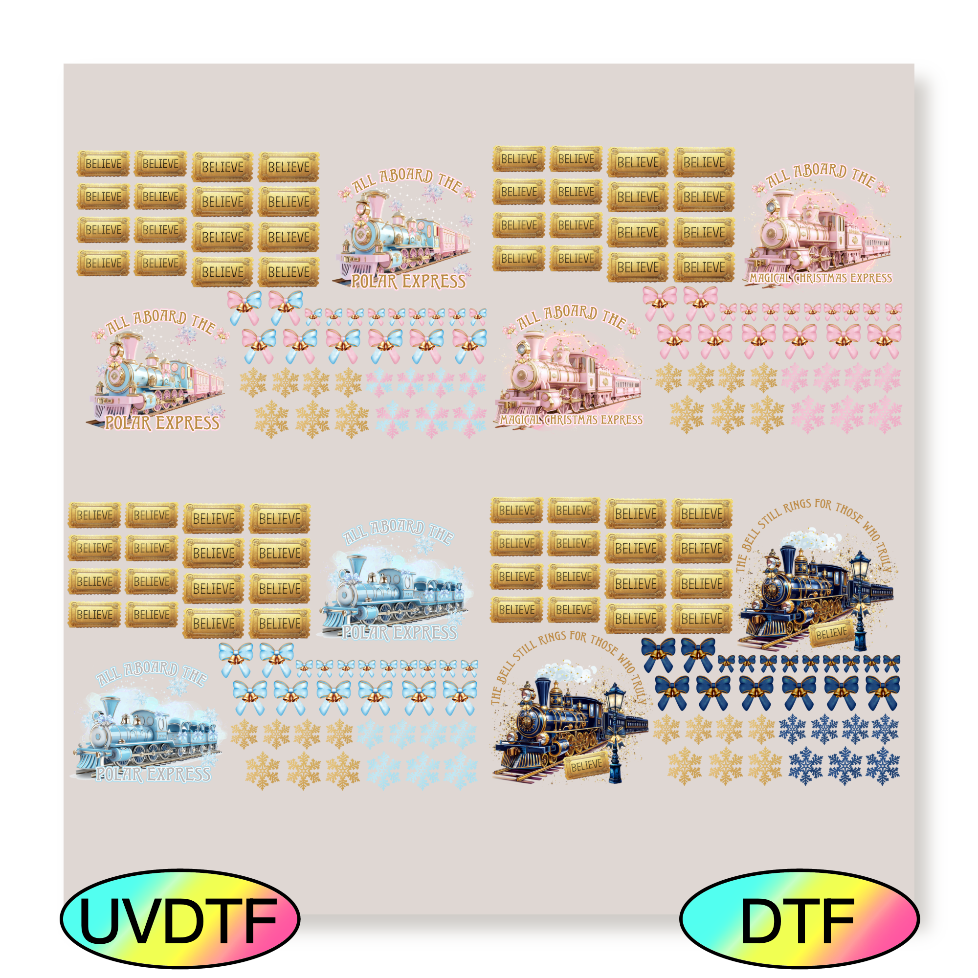 Express Train Gangsheet A4