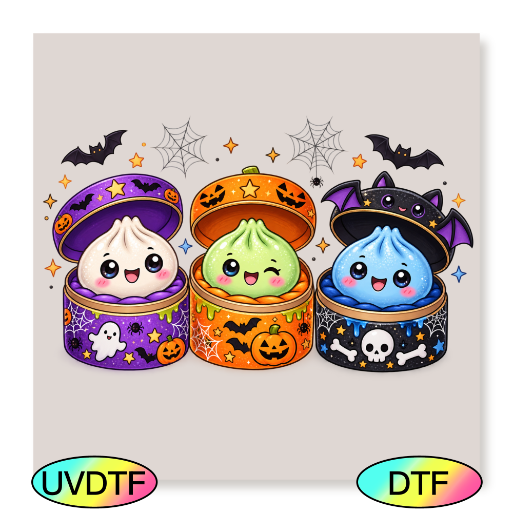 Cute Boys Halloween Dumplings - Decal