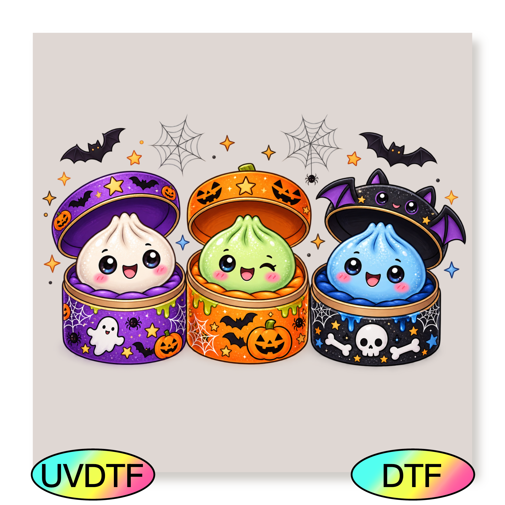 Cute Boys Halloween Dumplings - Decal
